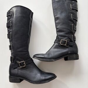 Women's Black Leather Boots
